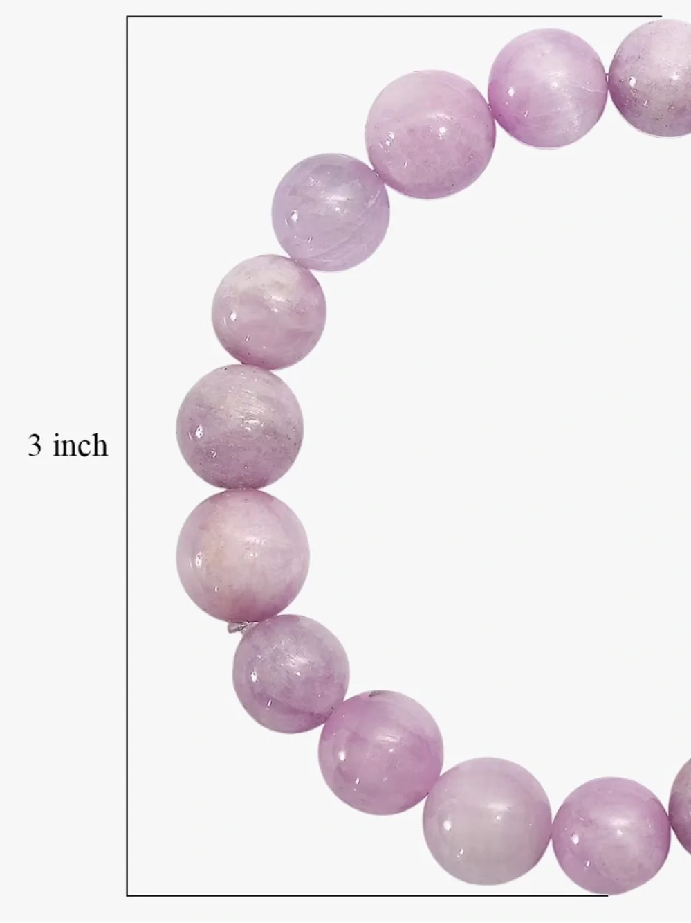 Kunzite  Beaded Stretch Bracelet for Women & men / teens